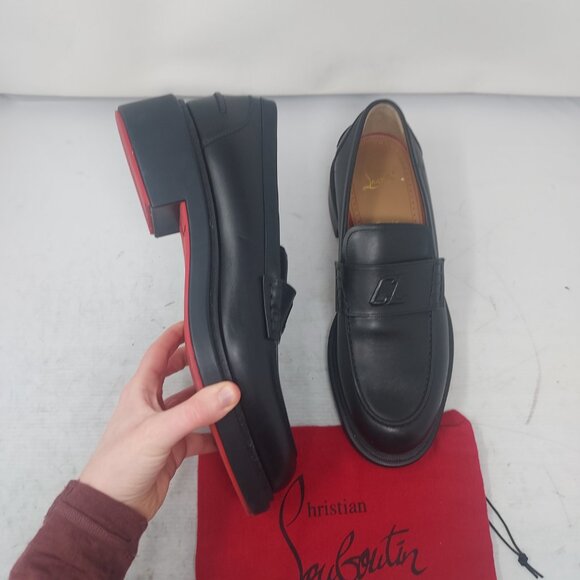 Christian Louboutin Black Mens Urbino Moccasin Penny Loafer main image 5